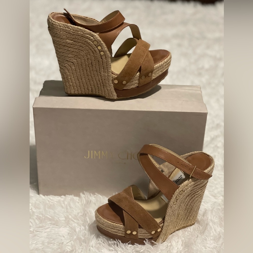Jimmy Choo Espadrille Wedge Heel